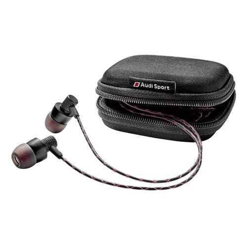 Наушники петельки Audi Sport In Ear Plugs, Black/Red, артикул 3291700600 в Лукойл