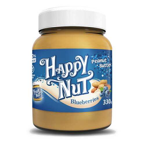 Арахисовая паста Happy Life Happy Nut с черникой 330 г в Лукойл