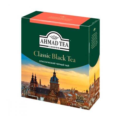 Чай Ahmad Classic Black Tea, черный, 100 пакетиков в Лукойл