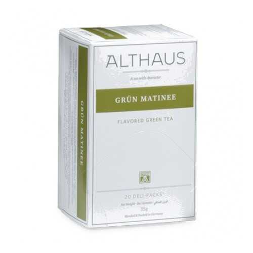 Чай Althaus Grun Matinee Deli Pack 20*1.75 г в Лукойл