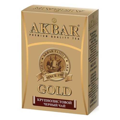 Чай черный Akbar gold крупнолистовой 100 г в Лукойл