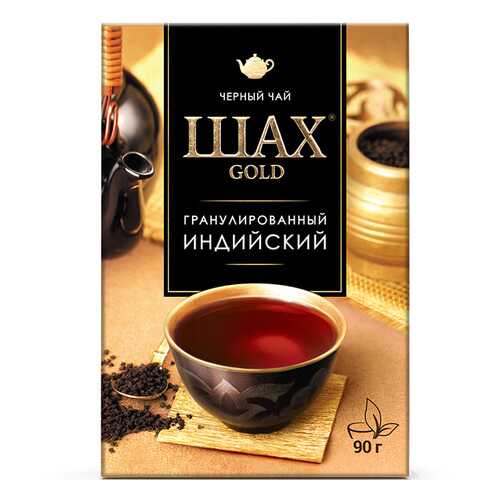 Чай черный листовой гранулированный Шах Gold Индийский 90 г в Лукойл