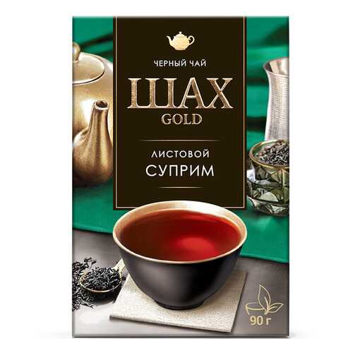 Чай черный листовой Шах Gold Суприм 90 г в Лукойл