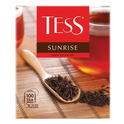 Чай черный Tess Sunrise 100 пакетиков в Лукойл