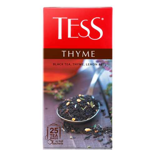 Чай черный Tess Thyme 25 пакетиков в Лукойл