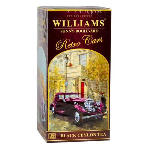 Чай черный Williams коллекция retro cars sunny boulevard 250 г в Лукойл