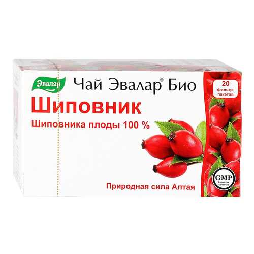 Чай Эвалар био шиповник 20 пакетиков в Лукойл