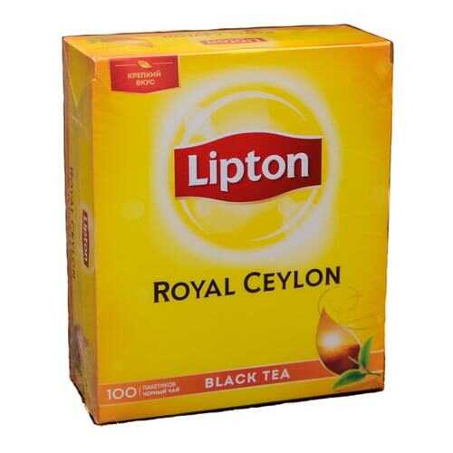 Чай Lipton royal ceylon черный байховый цейлонский 100 пакетиков в Лукойл