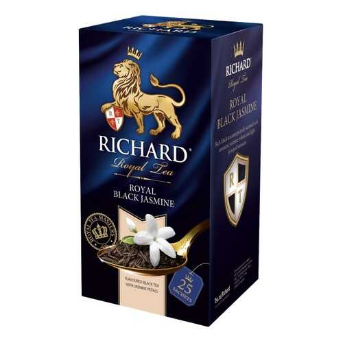 Чай Richard Royal Black Jasmine черный с жасмином 25 пакетиков в Лукойл