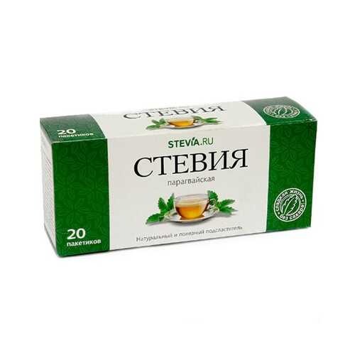 Чай Stevia.ru Стевия, в чайных фильтр-пакетиках, 20 пакетиков в Лукойл