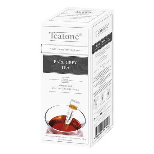 Чай Teatone earl grey черный байховый с ароматом бергамота в стиках 1.8 г 100 штук в Лукойл