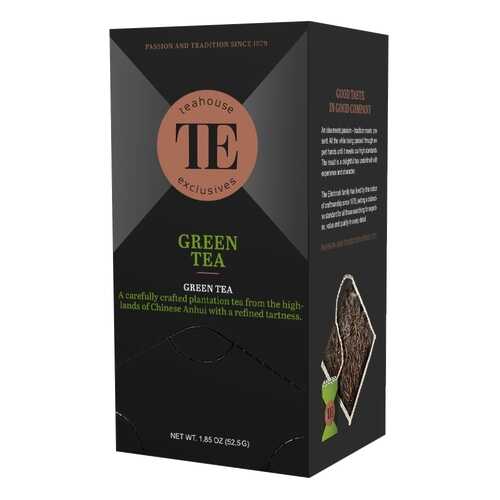 Чай зеленый Teahouse Exclusives Green Tea 15 пакетиков 40 г в Лукойл