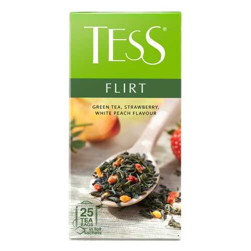 Чай зеленый Tess Flirt 25 пакетиков в Лукойл