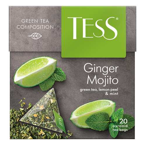 Чай зеленый в пирамидках Tess Ginger Mojito 20 пакетиков в Лукойл