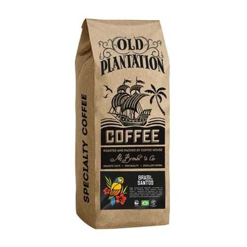 Кофе Old Plantation Specialty Coffee Brasil Santos в зернах 250 г в Лукойл