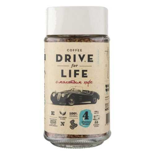 Кофе растворимый Drive for Life strong roast с молотым 100 г в Лукойл