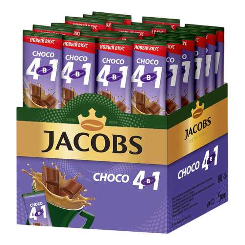 Кофе растворимый Jacobs 4в1 choco 24 стика в Лукойл