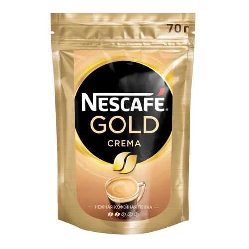 Кофе растворимый Nescafe gold crema кофе растворимый пакет 70 г в Лукойл