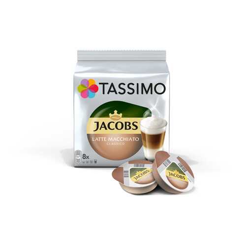 Кофе в капсулах Tassimo Jacobs Latte Macchiato с жидким молоком 8 порций в Лукойл