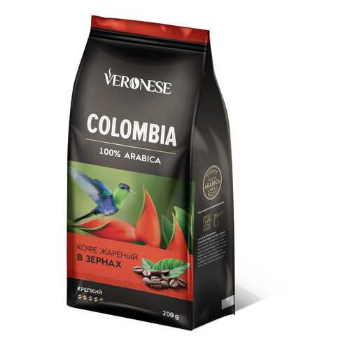 Кофе в зернах Veronese Colombia 200 г в Лукойл