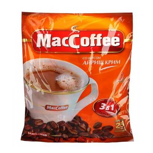 Кофейный напиток растворимый MacCoffee айриш крим 3в1 25 г 18 штук в Лукойл