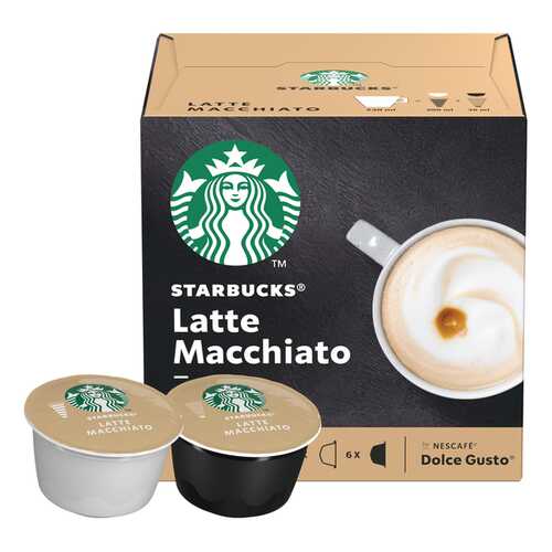 Набор Starbucks Latte Macchiato капсулы стандарта Nescafe Dolce Gusto 12 шт в Лукойл