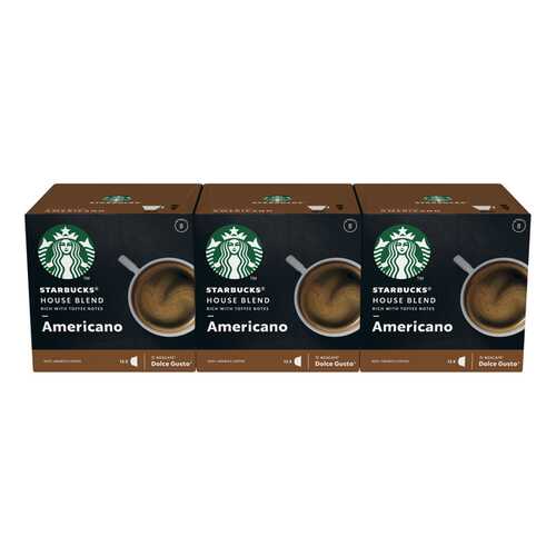 STARBUCKS House Blend Americano Капсулы для системы NESCAFE Dolce Gusto 12 шт в Лукойл