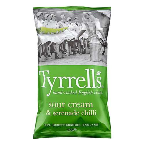 Чипсы картофельные TYRRELLS со вкусом сметаны и острого стручкового перца 150г в Лукойл