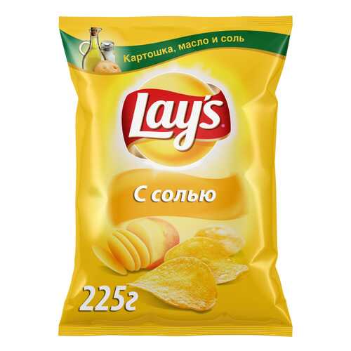 Картофельные чипсы Lays с солью 225 г в Лукойл