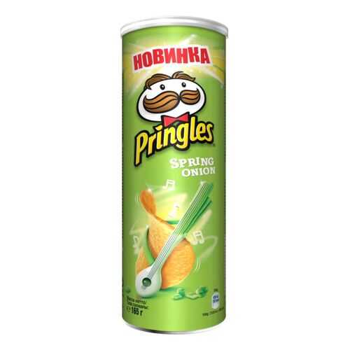 Картофельные чипсы Pringles зеленый лук 165 г в Лукойл