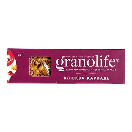 Батончик-гранола Granolife клюква-каркаде в Лукойл