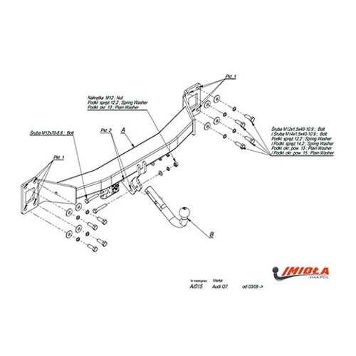 Imiola Фаркоп Audi Q7 2006-2015, Volkswagen Touareg 2003-2010, Touareg 2010-, Porsche Caye в Лукойл