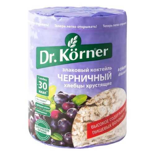 Хлебцы хрустящие Dr.Kоrner злаковый коктейль черничный 100 г в Лукойл