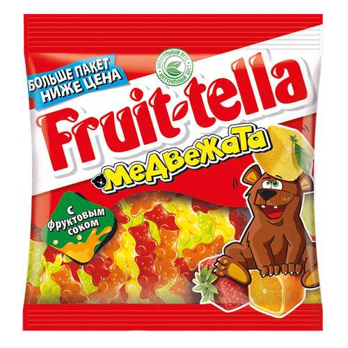 Мармелад Fruit-tella медвежата жевательный с натуральным фруктовым соком 150 г в Лукойл