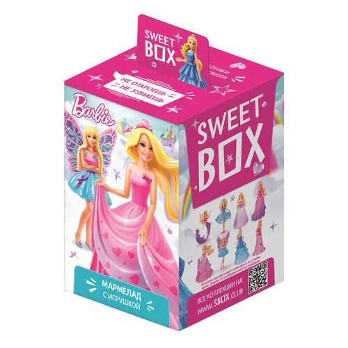 Мармелад Sweet box barbie с игрушкой в коробочке 10 г в Лукойл