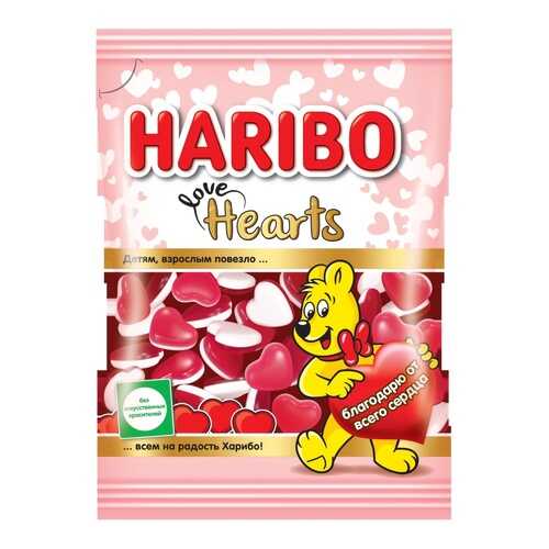 Жевательный мармелад Haribo сердечки 100 г в Лукойл