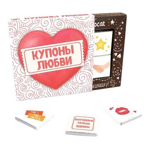 Набор молочного шоколада Chococat купоны любви 60 г в Лукойл