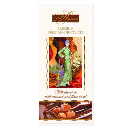 Шоколад Ameri Milk Chocolate with Caramel and Fleur de Sel 31% Cocoa 100 г в Лукойл