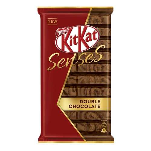 Шоколад молочный и темный Kit-Kat senses double chocolate с хрустящей вафлей 112 г в Лукойл