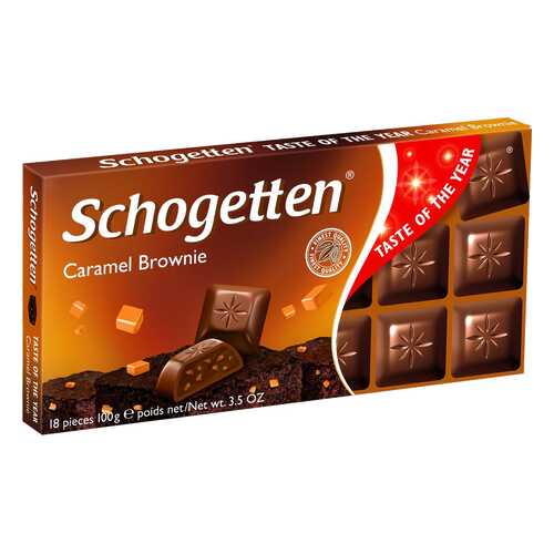 Шоколад Schogetten caramel brownie chocolate 100 г в Лукойл