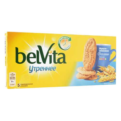 Печенье утреннее BelVita мульти-злаковое 225 г в Лукойл