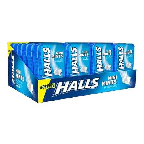 HALLS Mini Mints конфеты без сахара со вкусом мяты 12,5г по 24 шт в Лукойл