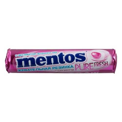 Жевательная резинка Mentos тутти-фрутти без сахара с экстрактом зеленого чая 16 г в Лукойл