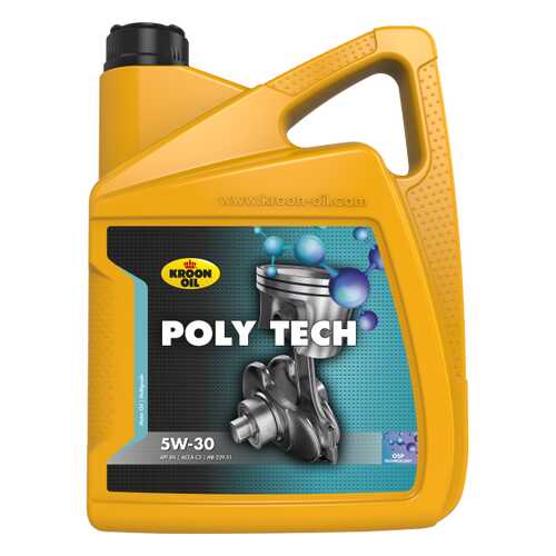 KROON OIL Масло Моторное Poly Tech 5w30 5l в Лукойл