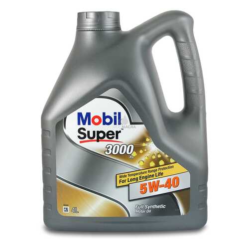 Mobil Super 3000 X1 5w-40, Масло Моторное Синтетическое 5w40 4 Л. Mobil арт. 505510744393 в Лукойл