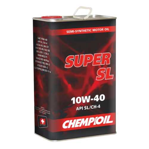 Моторное масло Chempioil Super SL 10W-40 4л metal в Лукойл