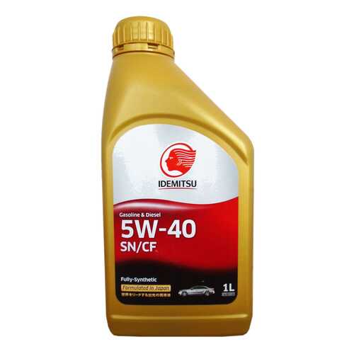 Моторное масло Idemitsu Gasoline & Diesel Fully-Sinthetic 5W-40 1л в Лукойл