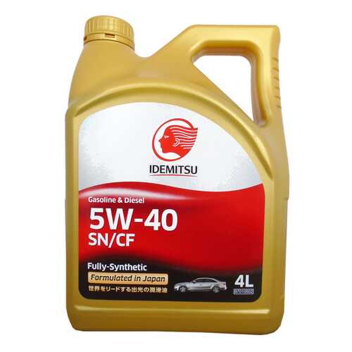 Моторное масло Idemitsu Gasoline & Diesel Fully-Sinthetic 5W-40 4л в Лукойл