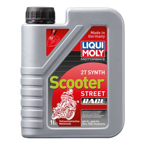 Моторное масло Liqui moly Motorbike 2T Synth Scooter Street Race TD 10W-30 1л в Лукойл