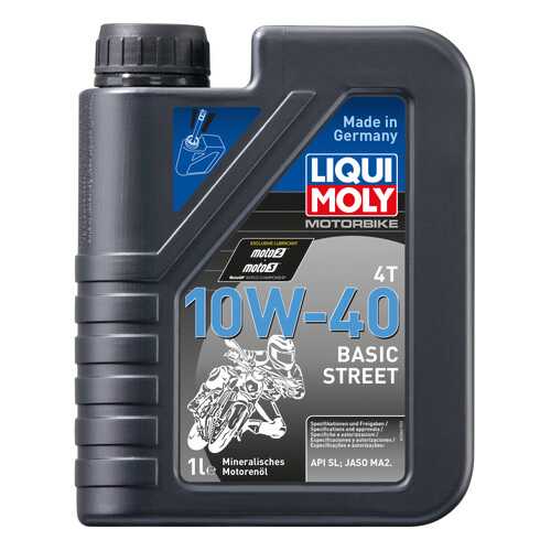 Моторное масло Liqui moly Motorbike 4T Basic Street 10w-40 1л в Лукойл